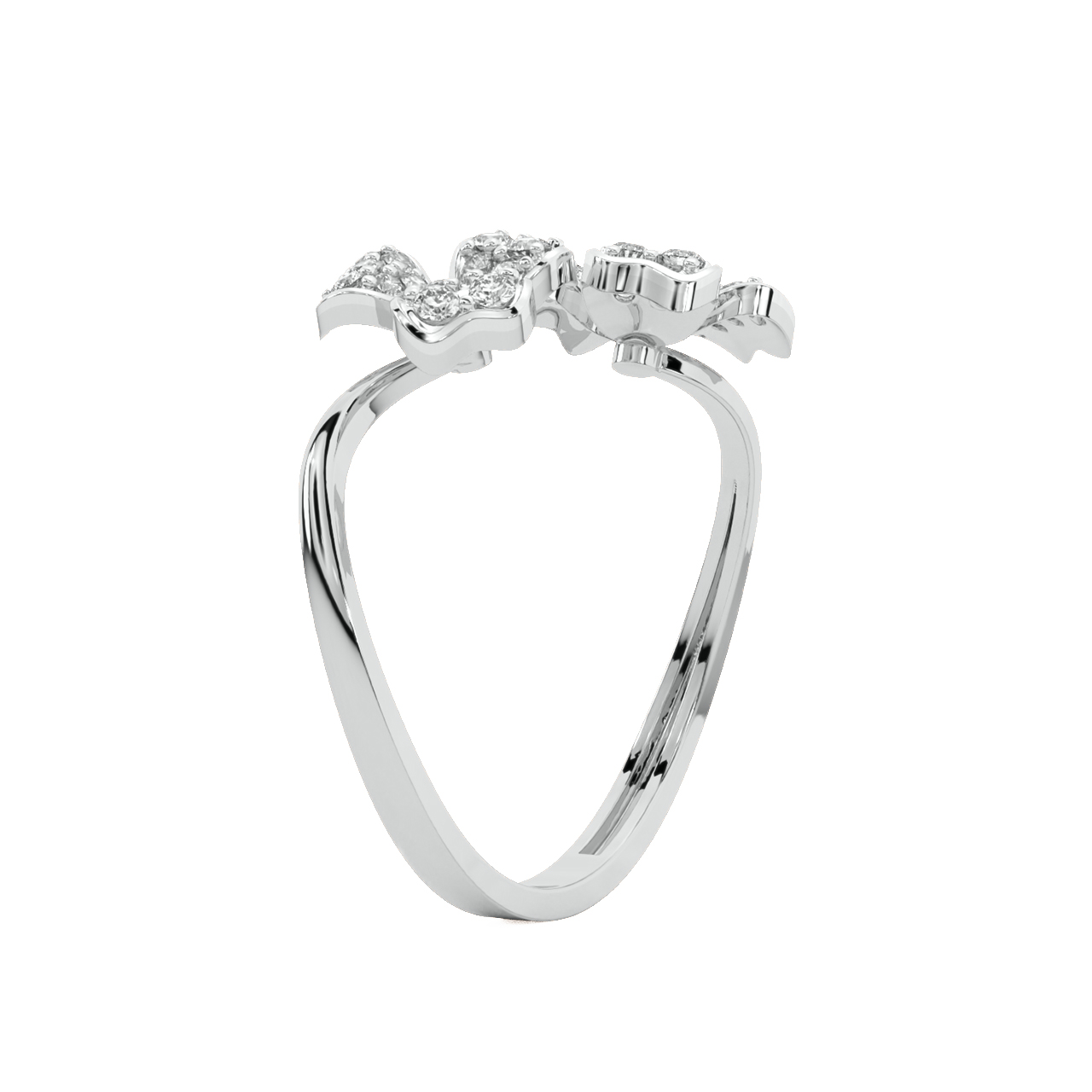 Floret Diamond Engagement Ring